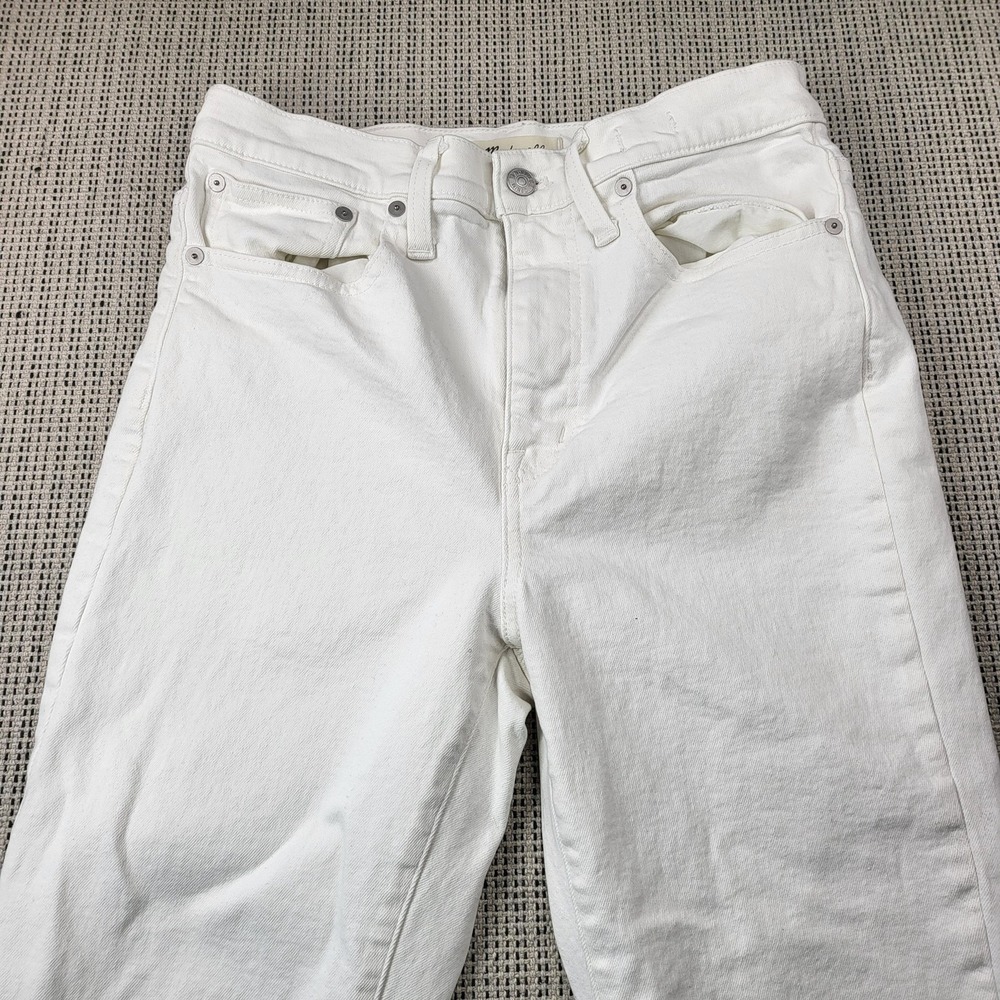Madewell Jeans Womens 26‎ White The High-Rise Slim Boyjean High Rise Denim